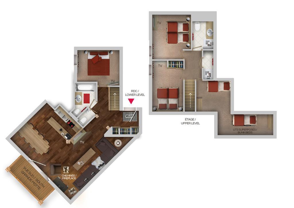 Chalets Montana Planton Tignes Pokój zdjęcie